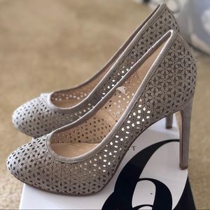 Nine West nude closed toe heel, brand new size 7.5